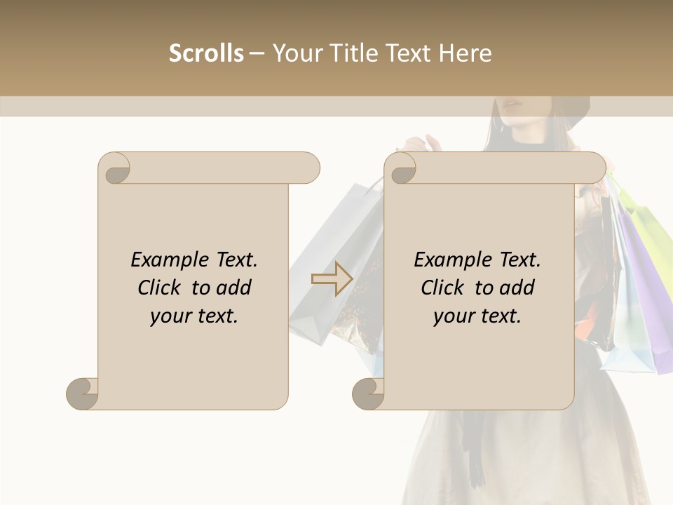Surprise Lady Leisure PowerPoint Template