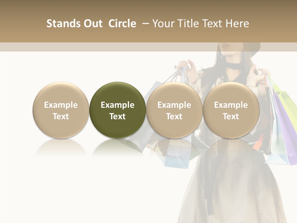 Surprise Lady Leisure PowerPoint Template