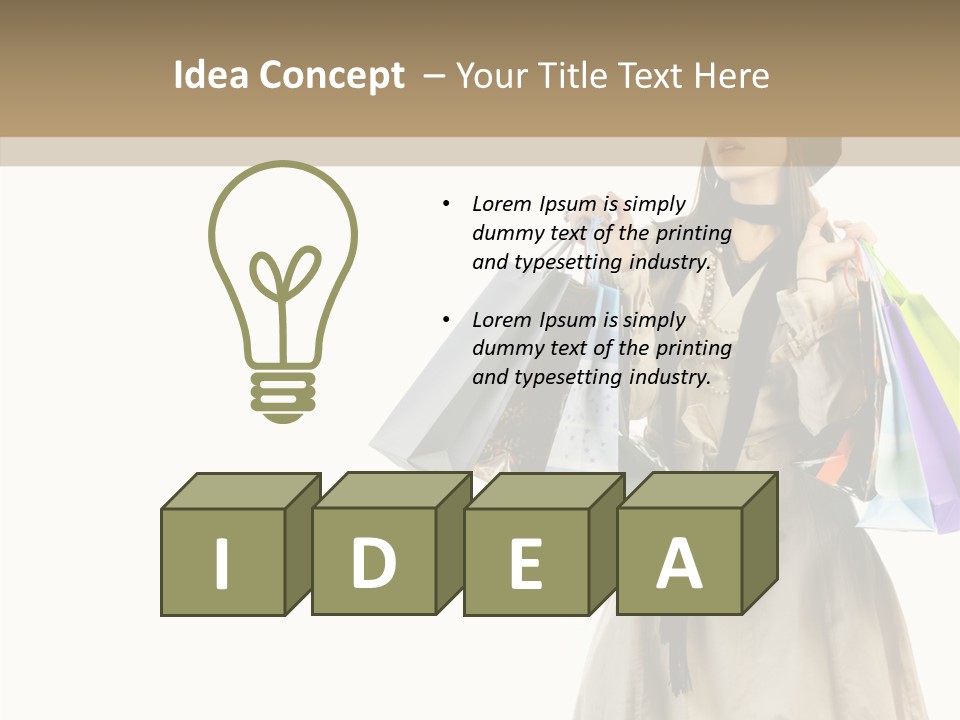 Surprise Lady Leisure PowerPoint Template