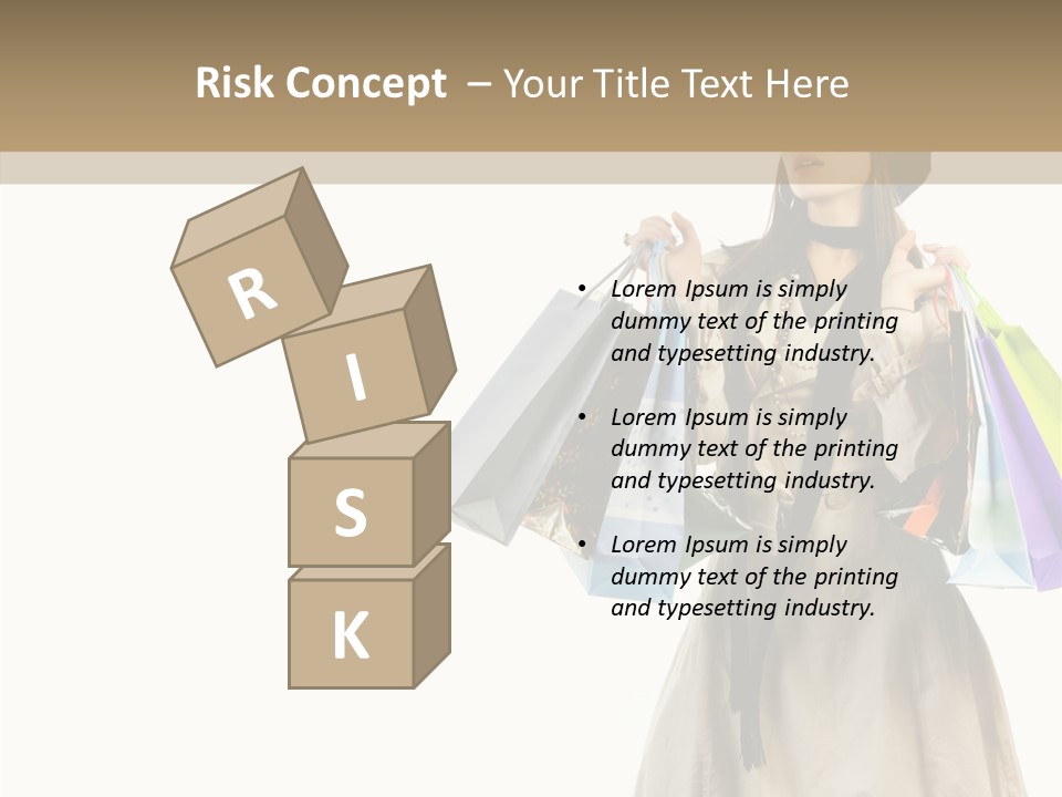 Surprise Lady Leisure PowerPoint Template