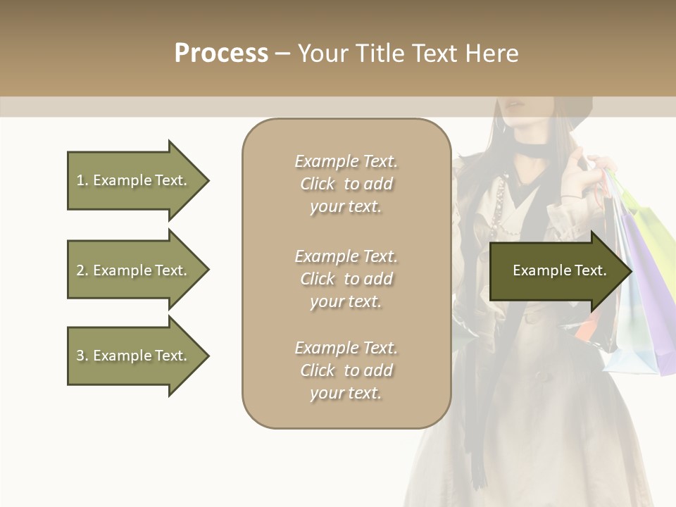 Surprise Lady Leisure PowerPoint Template