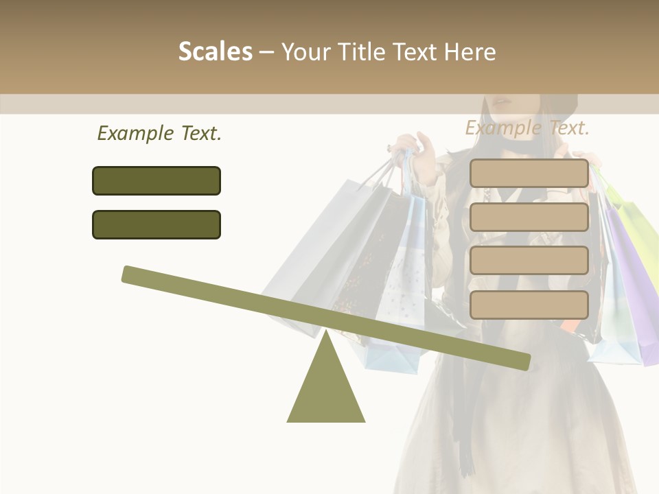 Surprise Lady Leisure PowerPoint Template