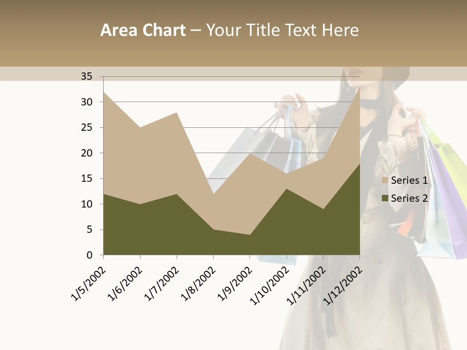 Surprise Lady Leisure PowerPoint Template