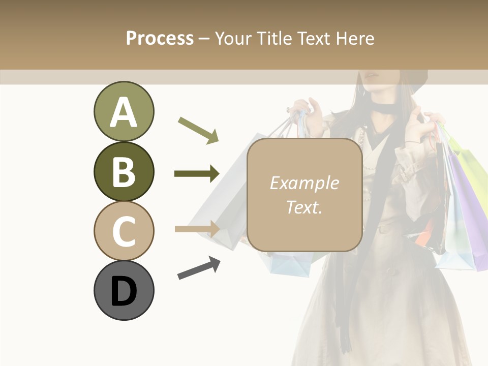 Surprise Lady Leisure PowerPoint Template