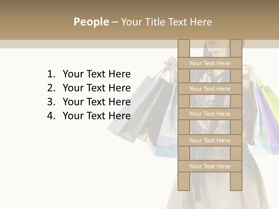 Surprise Lady Leisure PowerPoint Template