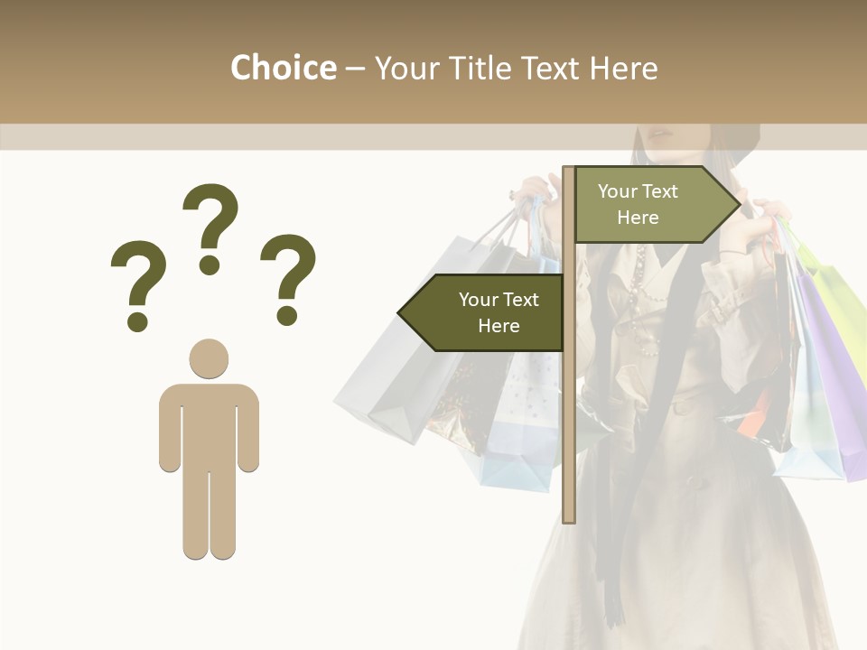 Surprise Lady Leisure PowerPoint Template