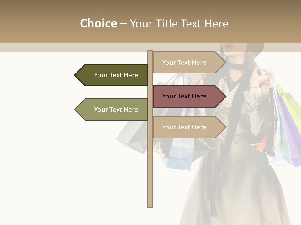 Surprise Lady Leisure PowerPoint Template