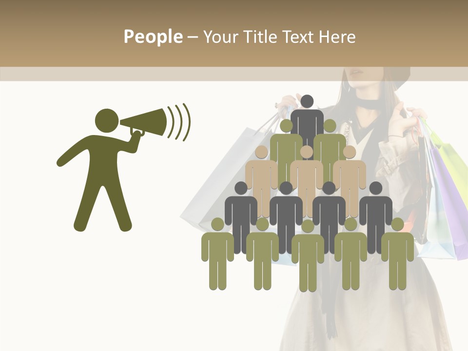 Surprise Lady Leisure PowerPoint Template