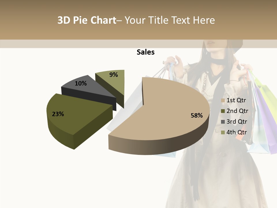 Surprise Lady Leisure PowerPoint Template