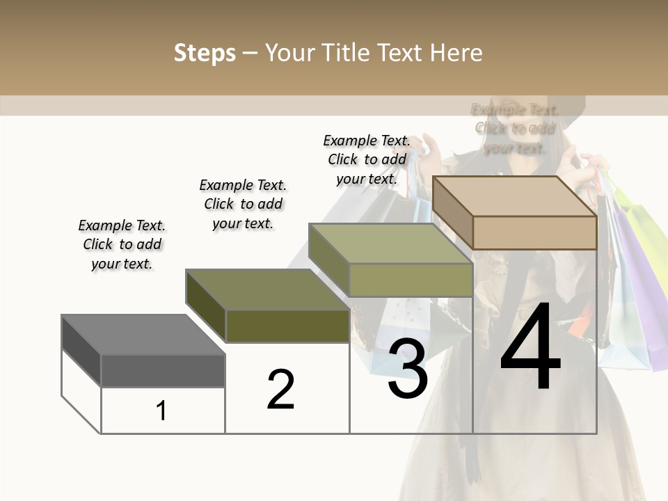 Surprise Lady Leisure PowerPoint Template