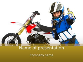 Scooter Bike Moto PowerPoint Template