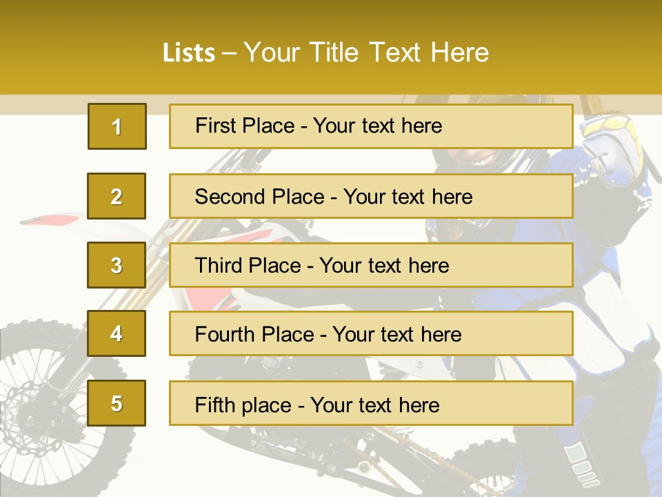 Scooter Bike Moto PowerPoint Template