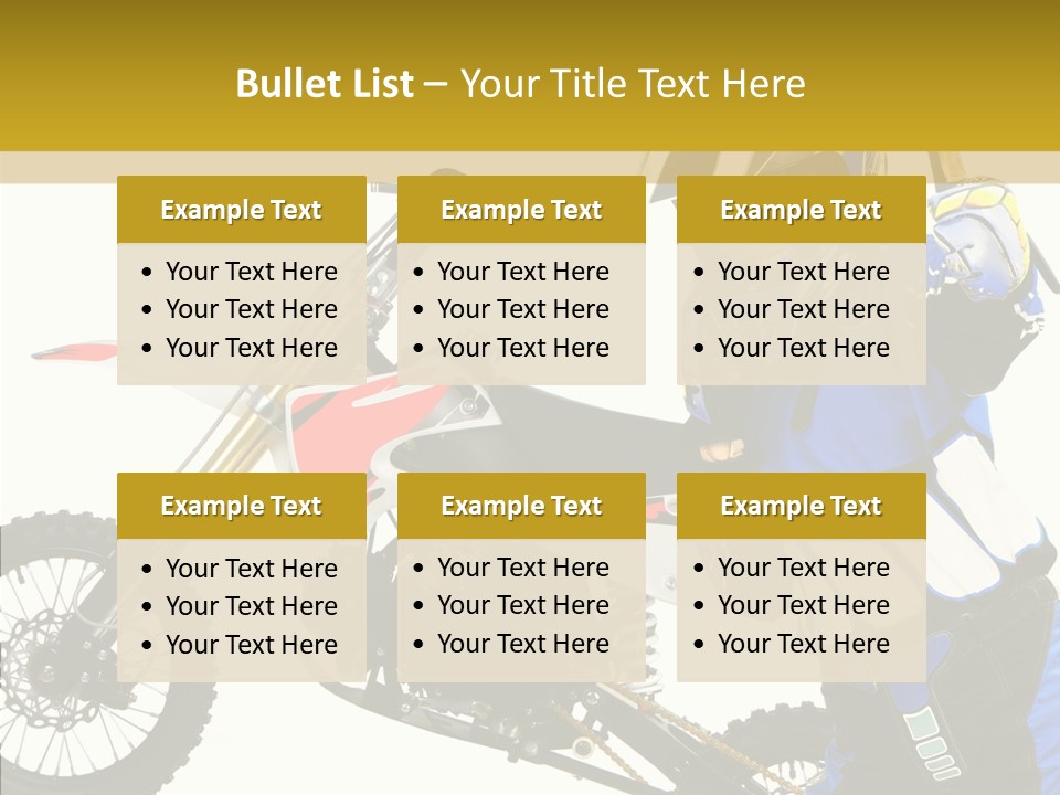 Scooter Bike Moto PowerPoint Template