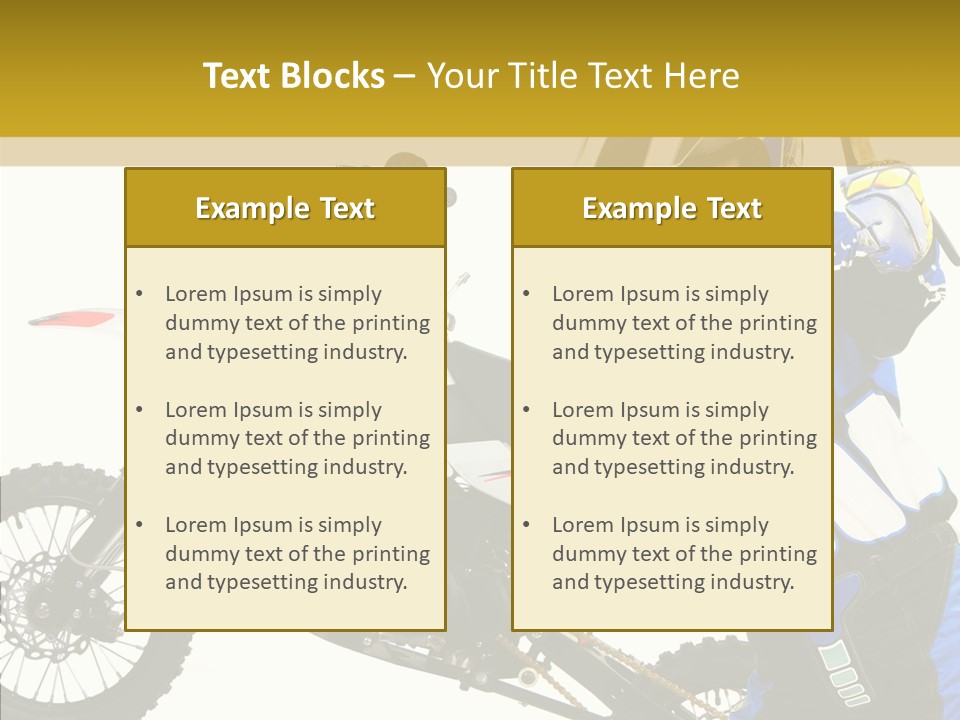 Scooter Bike Moto PowerPoint Template