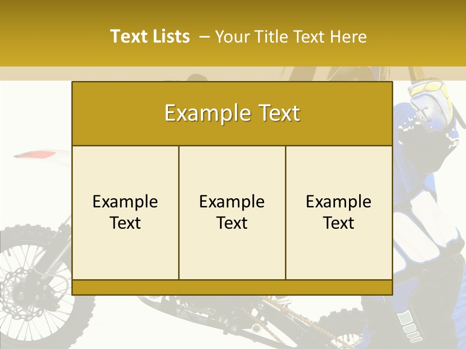 Scooter Bike Moto PowerPoint Template