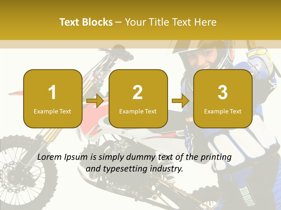 Scooter Bike Moto PowerPoint Template