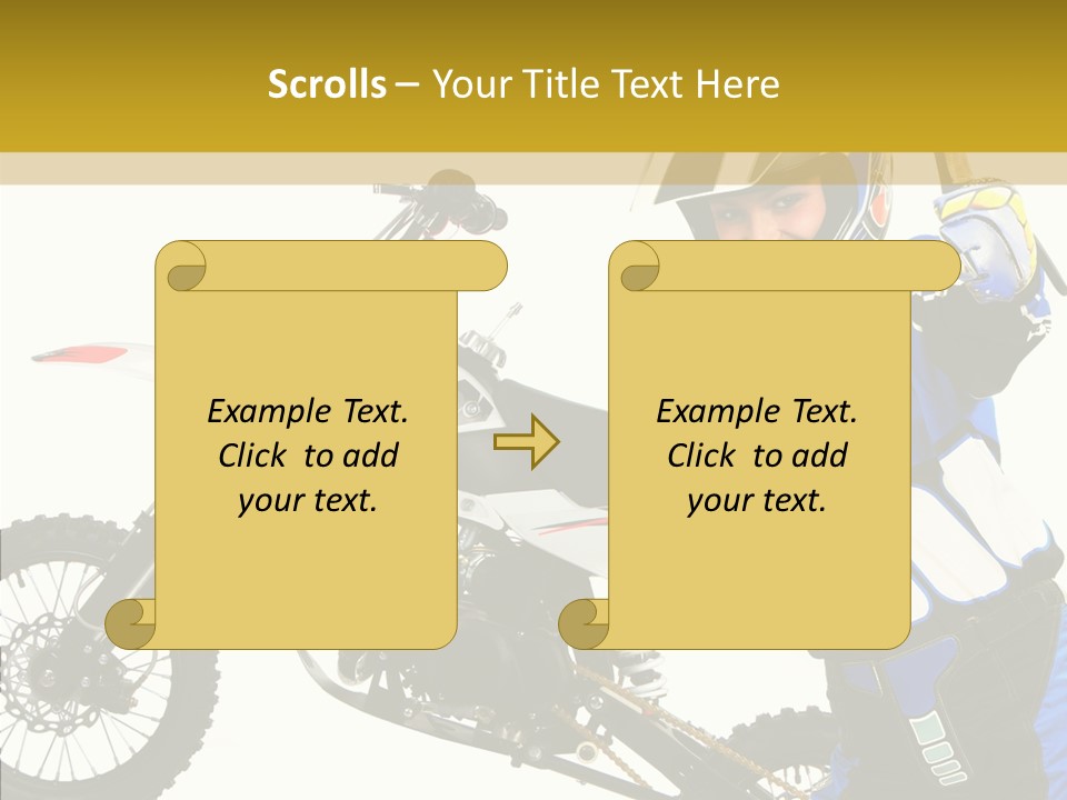 Scooter Bike Moto PowerPoint Template