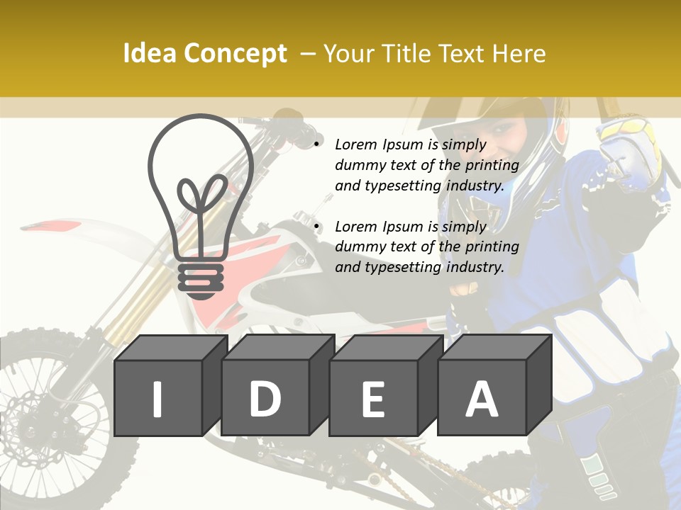 Scooter Bike Moto PowerPoint Template