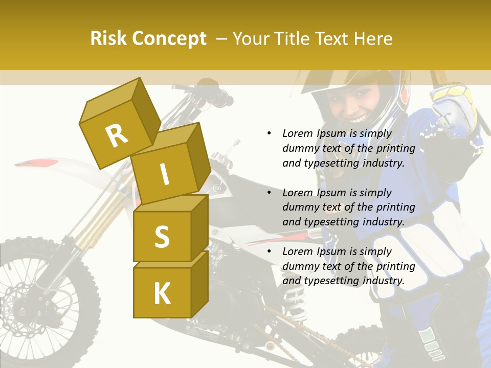 Scooter Bike Moto PowerPoint Template