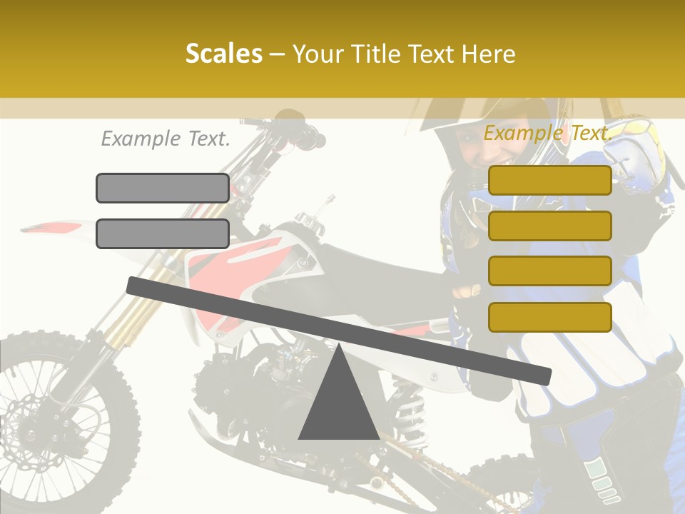 Scooter Bike Moto PowerPoint Template