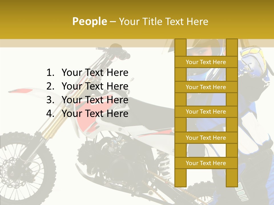 Scooter Bike Moto PowerPoint Template