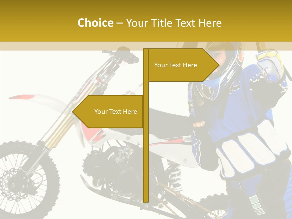 Scooter Bike Moto PowerPoint Template