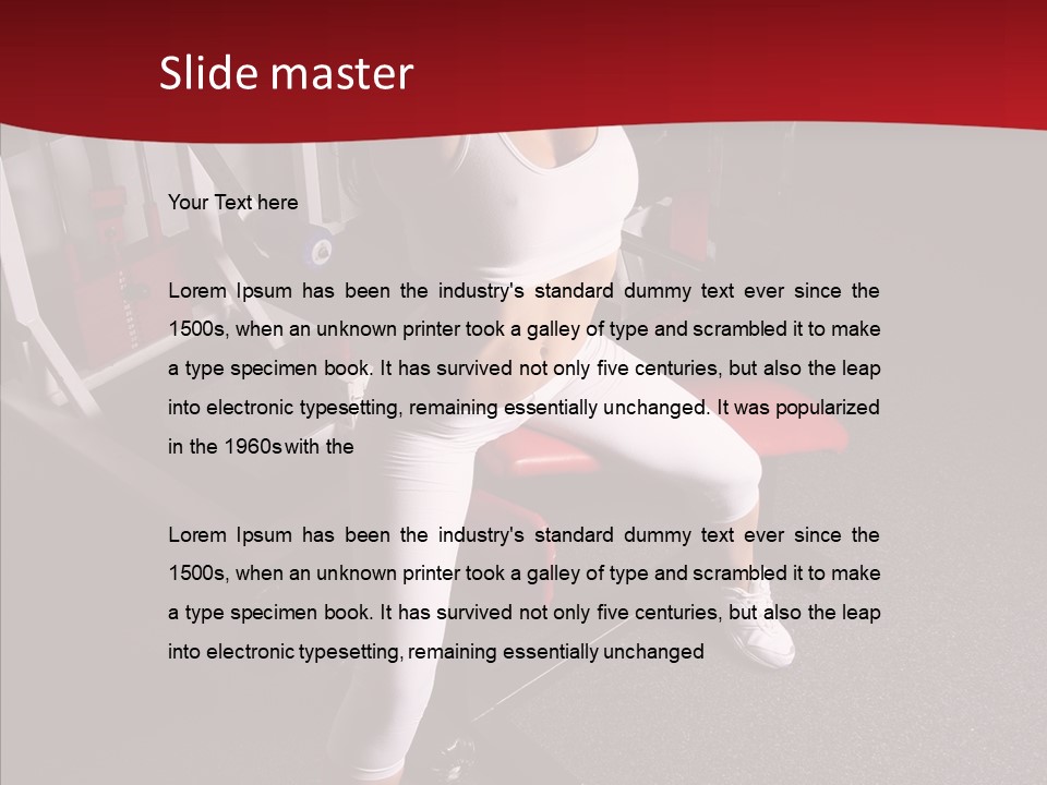 Figure Muscle Flex PowerPoint Template