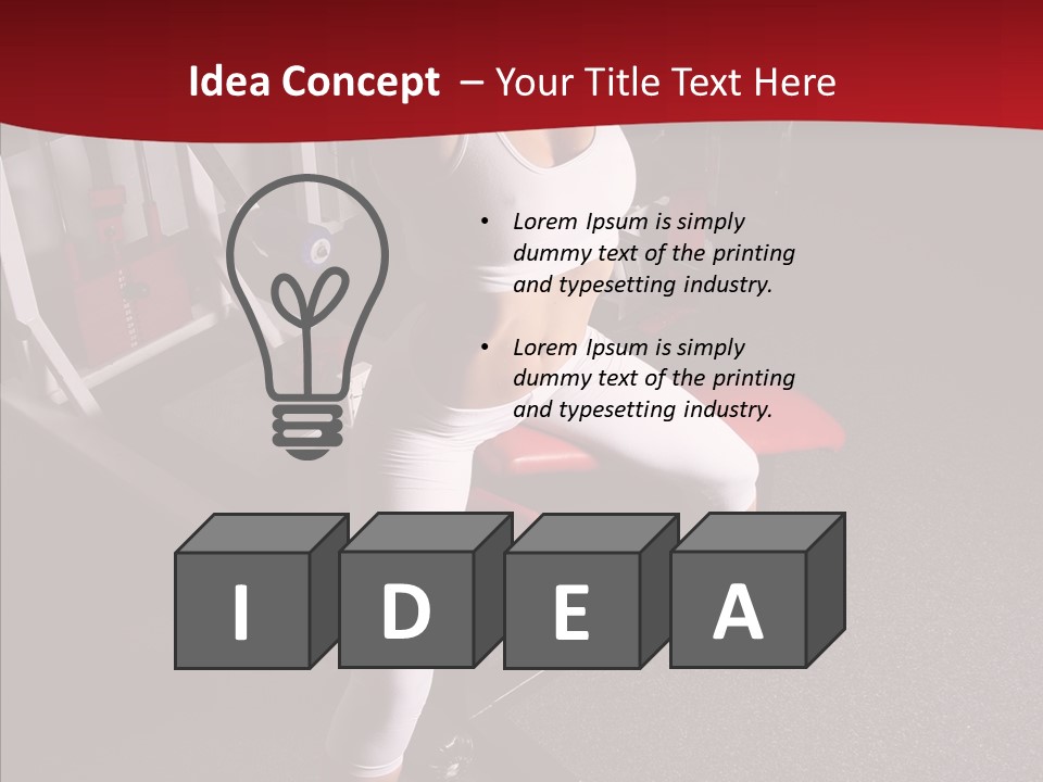 Figure Muscle Flex PowerPoint Template