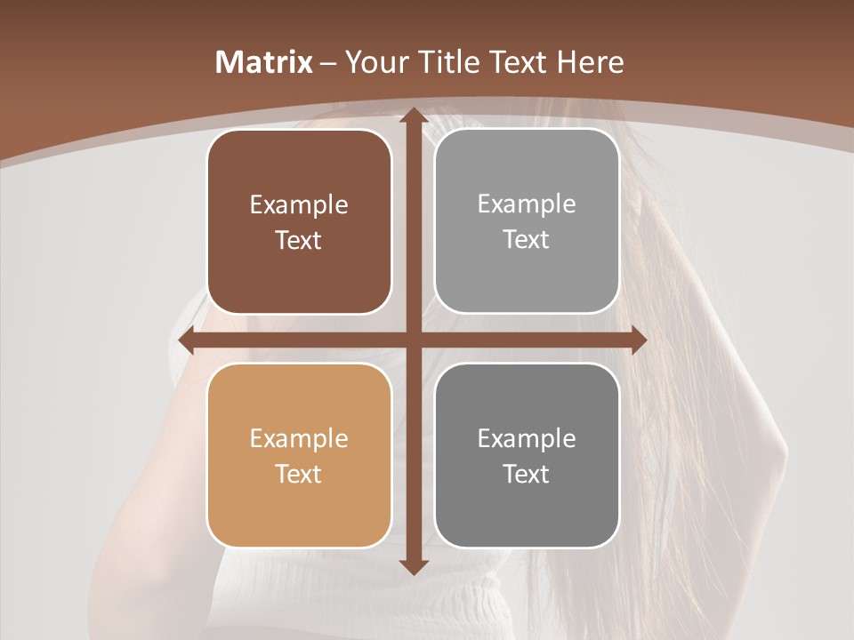 Female Happy Portrait PowerPoint Template