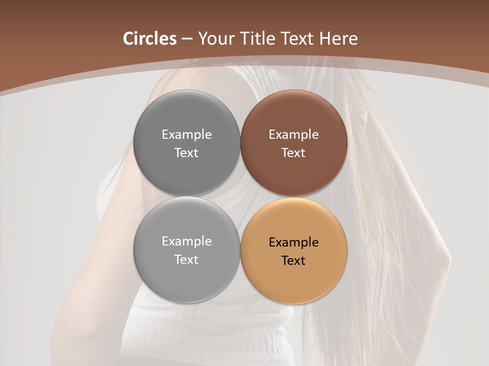 Female Happy Portrait PowerPoint Template