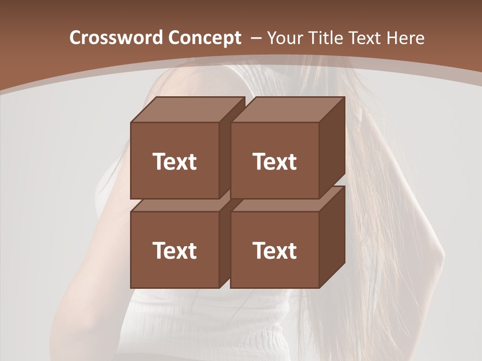 Female Happy Portrait PowerPoint Template