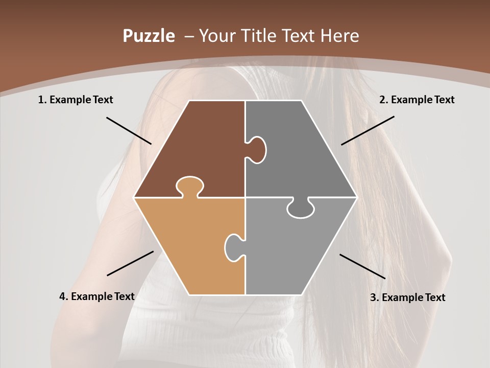 Female Happy Portrait PowerPoint Template