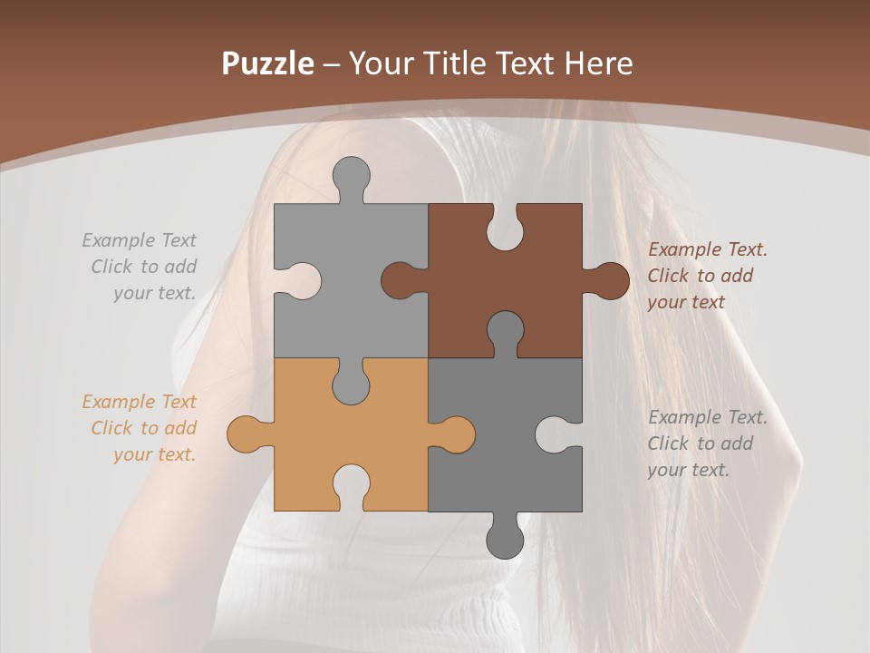 Female Happy Portrait PowerPoint Template