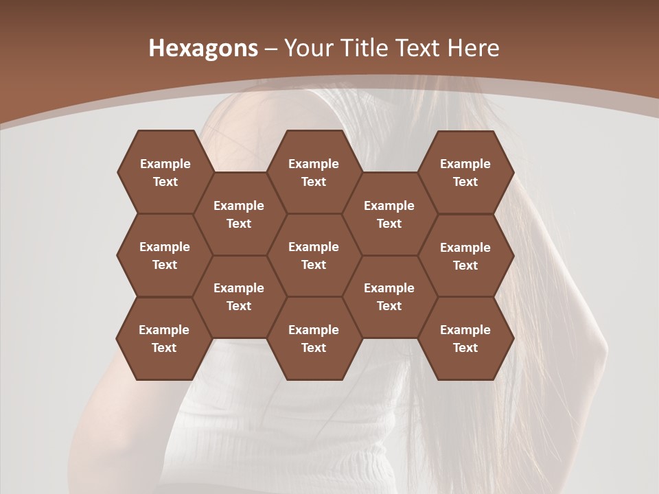 Female Happy Portrait PowerPoint Template