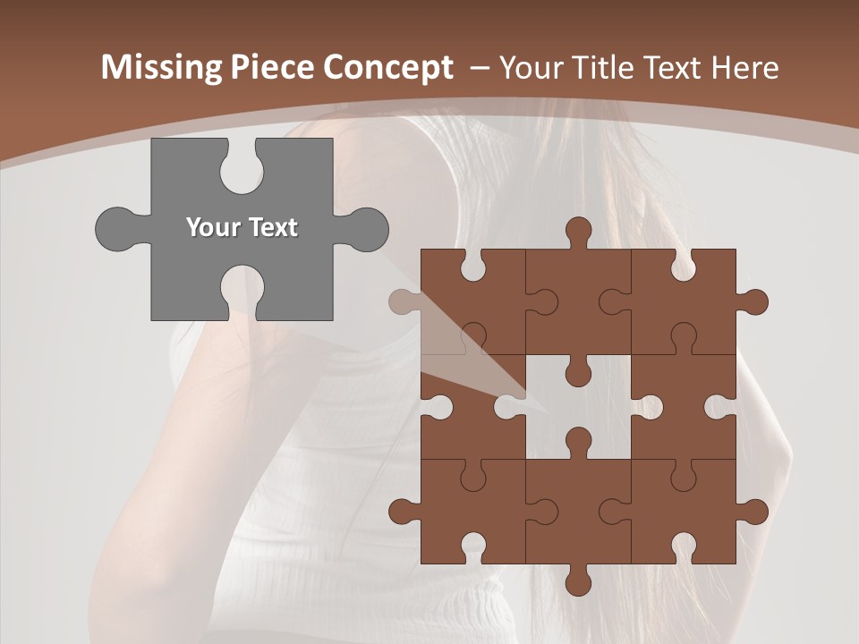 Female Happy Portrait PowerPoint Template