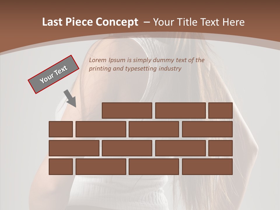 Female Happy Portrait PowerPoint Template