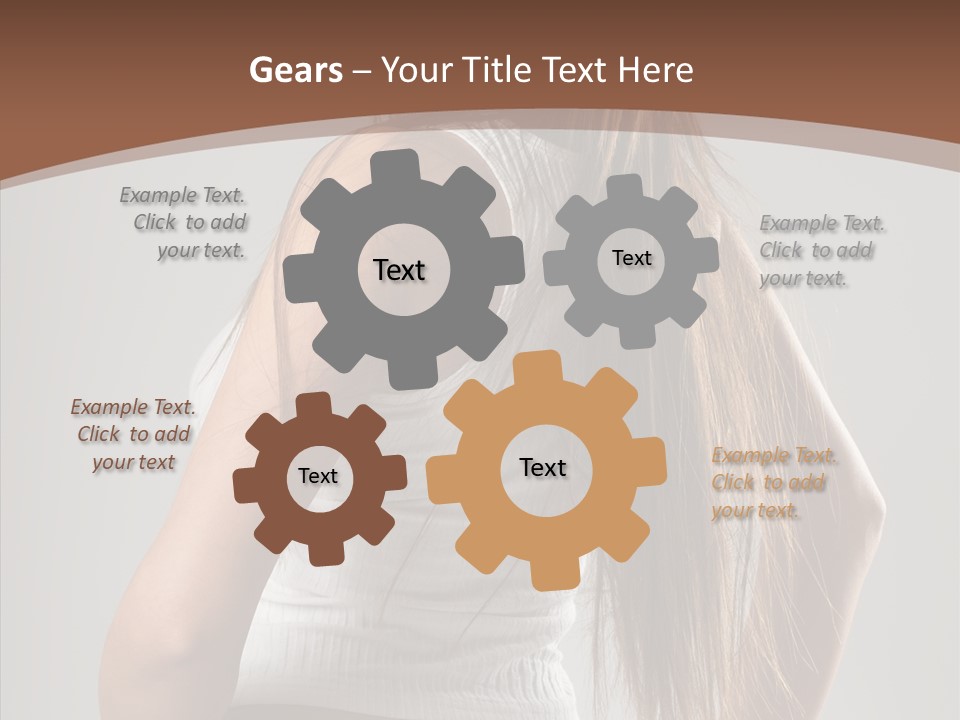 Female Happy Portrait PowerPoint Template