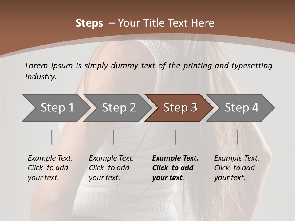 Female Happy Portrait PowerPoint Template