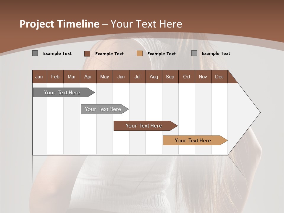 Female Happy Portrait PowerPoint Template