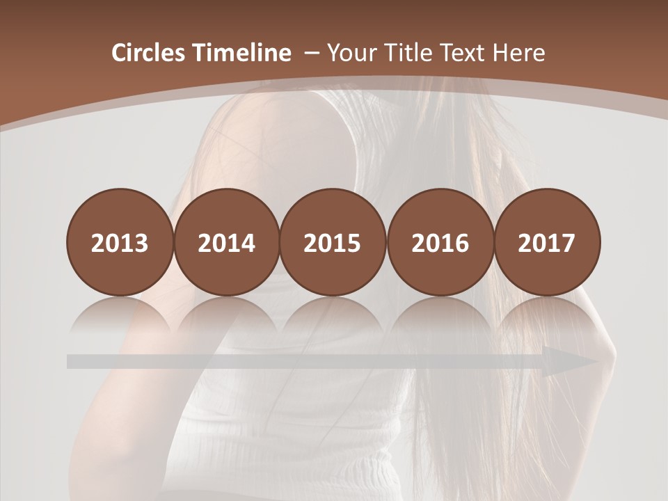 Female Happy Portrait PowerPoint Template