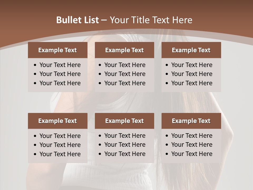 Female Happy Portrait PowerPoint Template