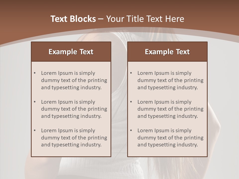 Female Happy Portrait PowerPoint Template