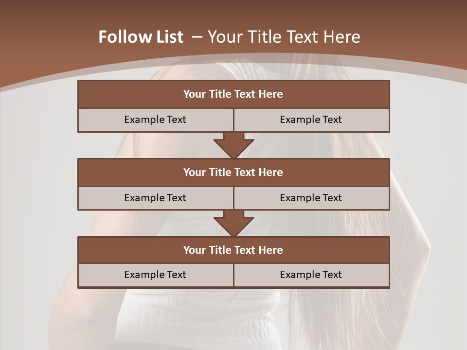 Female Happy Portrait PowerPoint Template