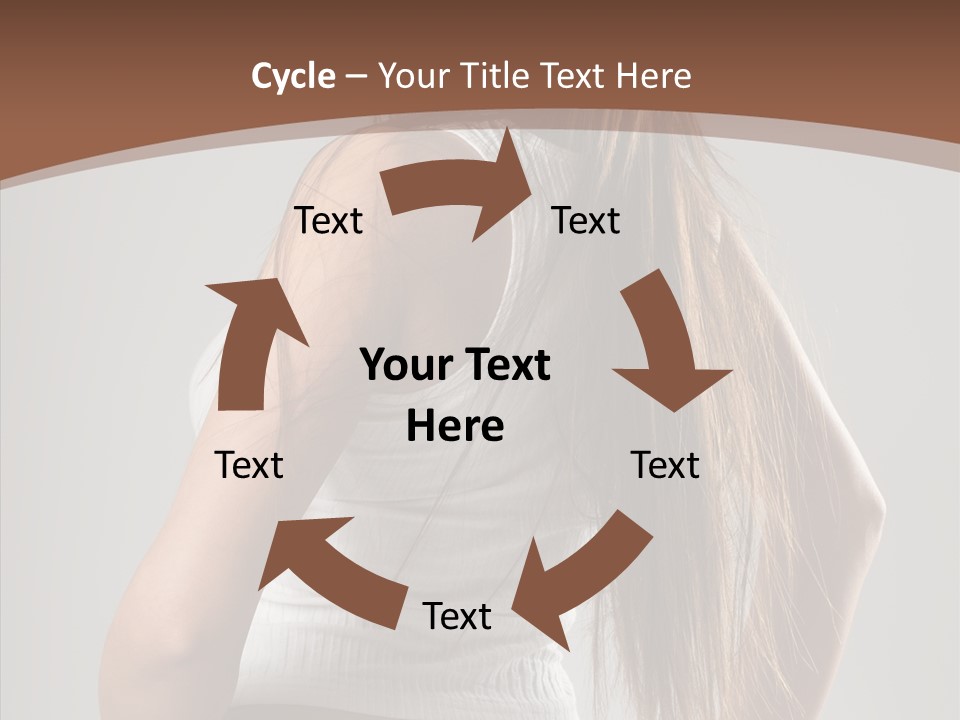 Female Happy Portrait PowerPoint Template