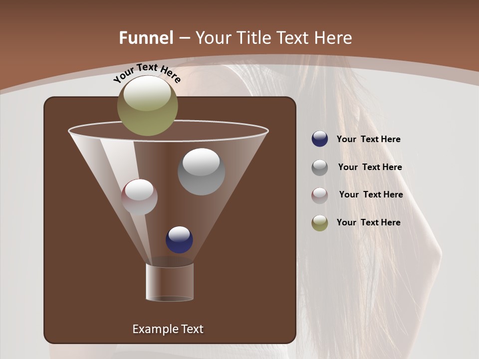 Female Happy Portrait PowerPoint Template