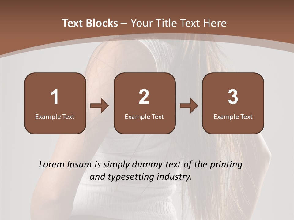 Female Happy Portrait PowerPoint Template