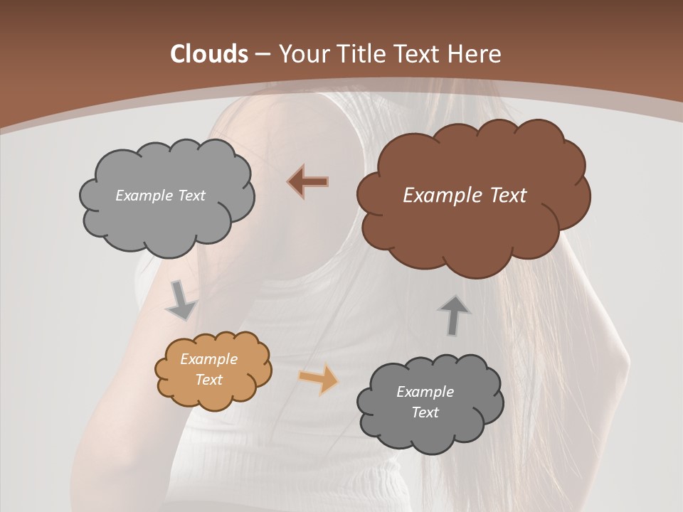 Female Happy Portrait PowerPoint Template
