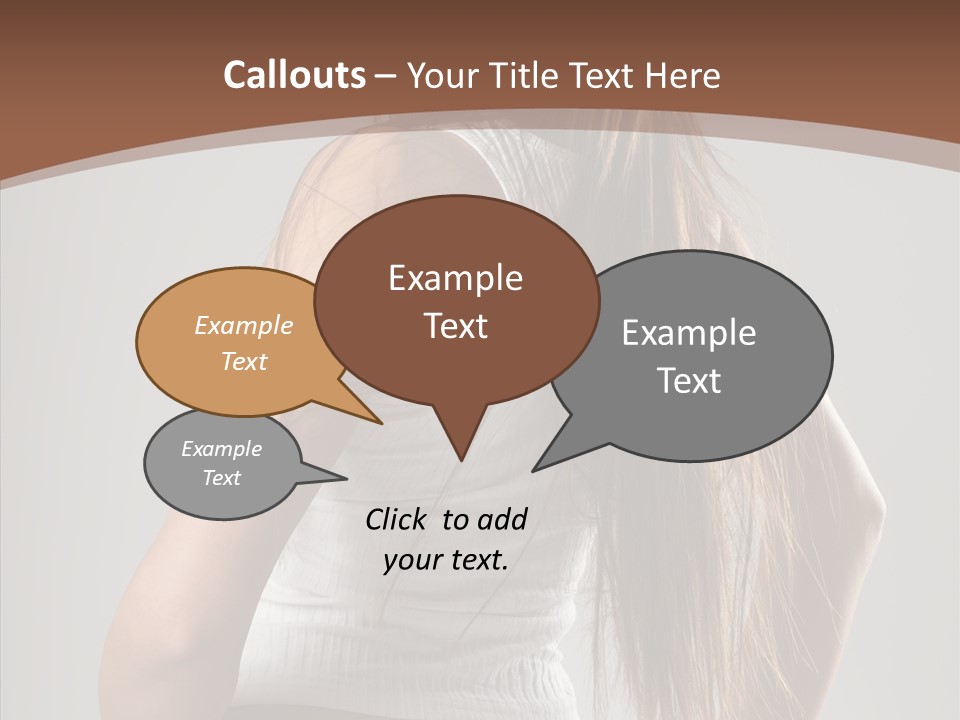 Female Happy Portrait PowerPoint Template