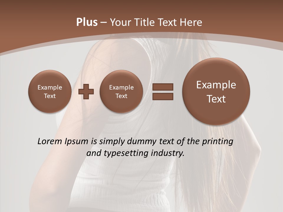 Female Happy Portrait PowerPoint Template
