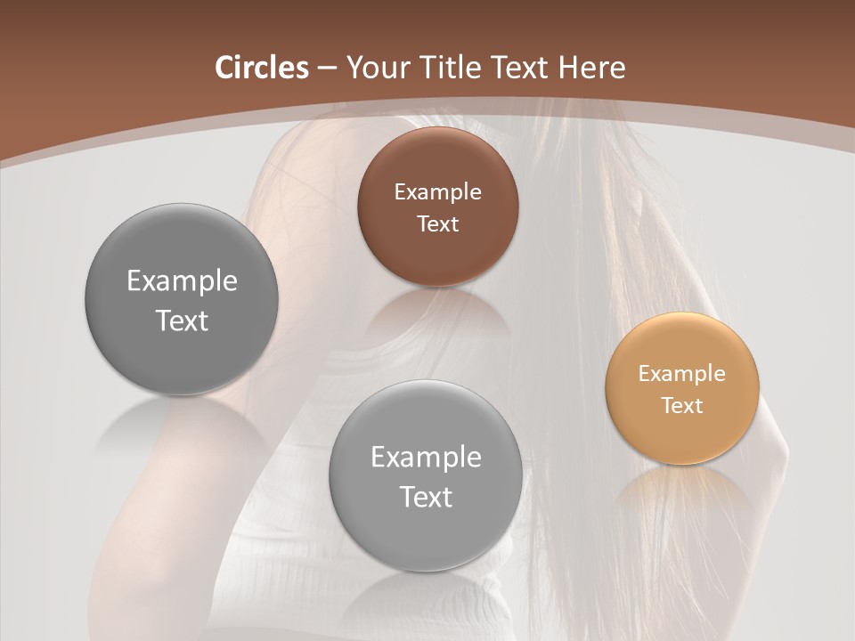 Female Happy Portrait PowerPoint Template